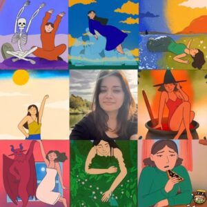 Laura White Instagram - 2023 you’ve been a babe 💋
.
.
#animation #artvsartist #loops #artwork #illustration #artvsartist2023
