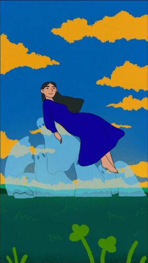 Laura White Instagram - Carried 🌱👻
.
.
#animation #loop #artwork #illustration #drawing #procreate #digitalart #framebyframe #thenicegallery