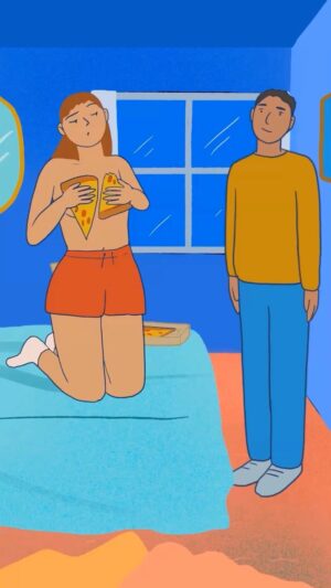 Laura White Instagram - Listen, if he doesn’t stay after your special seductive pizza dance he’s just not the one, ok? 💅
.
.
#animation #framebyframe #procreate #dumb #illustration #2danimation #digitalart #drawing #artwork