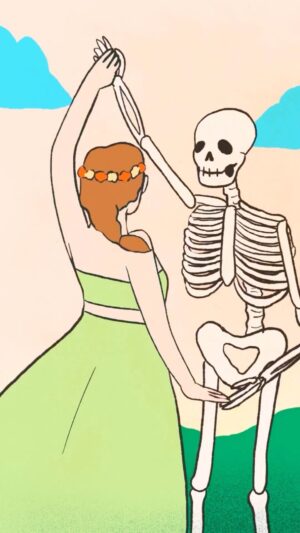 Laura White Instagram - Choreomania 💃💀
.
Completely obsessed with the new @florenceandthemachine album 💛❤️
.
#animation #loop #dance #illustration #florenceandthemachine #illustrated #procreate #choreomania #framebyframe #2danimation #digitalart