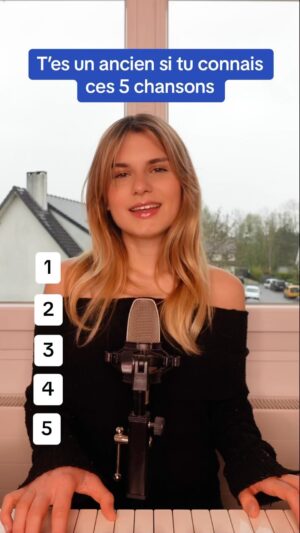 Laura Dutilleul Instagram - Alors t’as combien sur 5 ?? Franchement la dernière c’est la meilleure désolée 🫶🏻 #chanson #jeu #ancien #musique