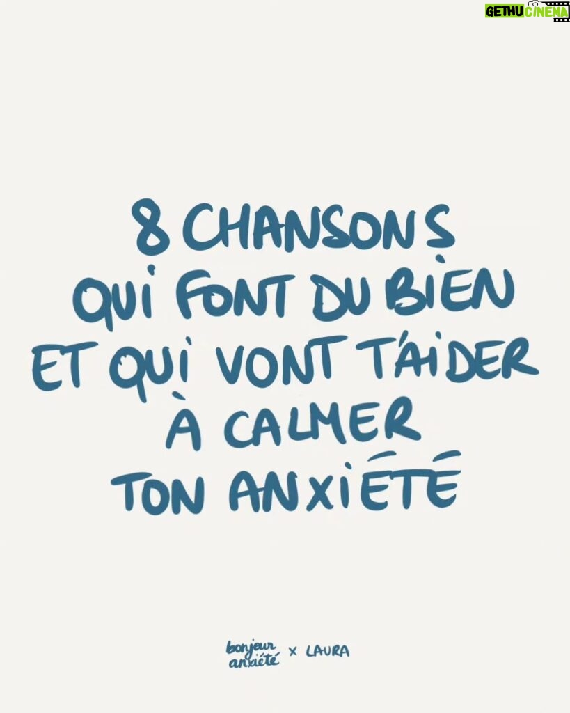 Laura Dutilleul Instagram - C'est quoi la chanson qui te fait du bien et qui calme ton anxiété ? 💙 Tu peux découvrir la nouvelle pépite "Respire" de @laurachanteuse et la playlist "Calmer l'anxiété et l'angoisse" sur Spotify pour t'aider à t'apaiser quand ça ne va pas ☀️