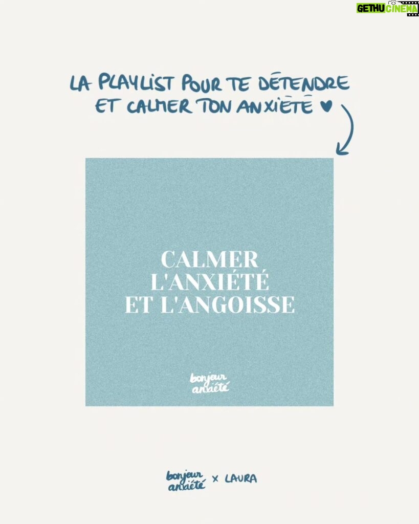 Laura Dutilleul Instagram - C'est quoi la chanson qui te fait du bien et qui calme ton anxiété ? 💙 Tu peux découvrir la nouvelle pépite "Respire" de @laurachanteuse et la playlist "Calmer l'anxiété et l'angoisse" sur Spotify pour t'aider à t'apaiser quand ça ne va pas ☀️