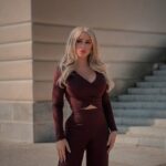 Laura Gadea Instagram - @FashionNova Parece que la primavera se va adelantando en Madrid, primavera de invierno 🌹🌷💕❤️ Podéis encontrar este conjunto así: Simple Rules Pant Set - Brown