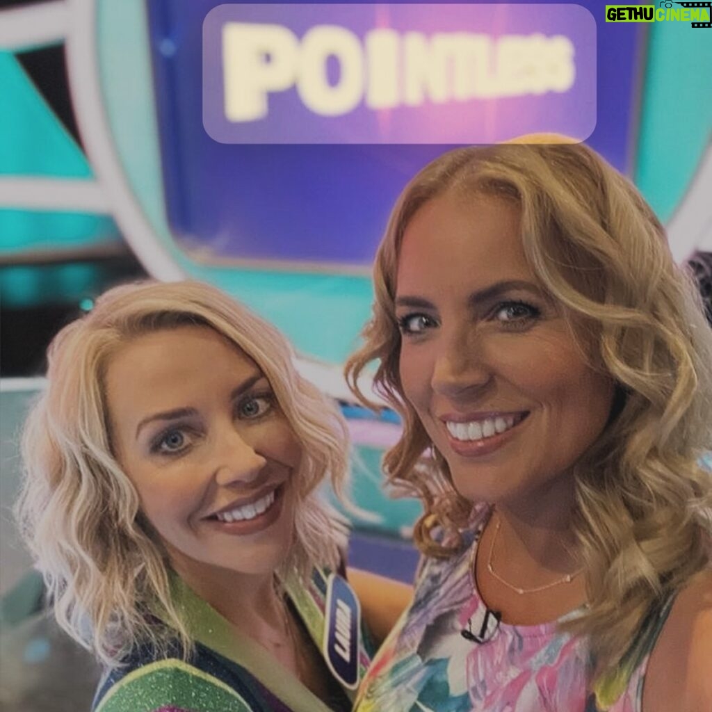 Laura Hamilton Instagram - TONIGHT at 730pm on BBC1 Are we 'Pointless Celebrities'? Waiting for the comments with this one 🤣 . . . I loved filming this with my beautiful friend @jasmineharman. I think we made a great team but you will have to tune in tonight at 730pm to find out... OH AND THERE ARE NO CEILING FRIDGES 🙄 . . . #pointless #charity #filming #bbc #saturdaynight #friends @bbc