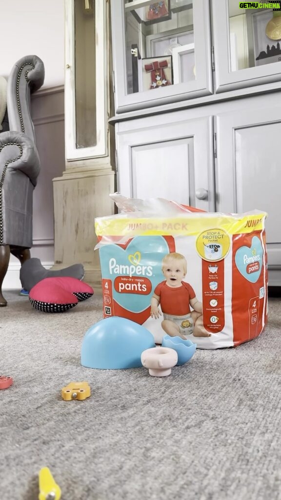 Laura Kenny Instagram - AD From bum shuffles to crawling, I love watching how Monty discovers new ways to move. We’re currently using Pampers Baby Dry Pants that feature the Stop an Protect pocket which catches messy leaks at the back. This is perfect now Monty is on the move! For a limited time only, Pampers Baby Dry Jump Pack is only £9* at @morrisons ! Visit your local store today whilst stocks last! T&Cs apply. *Price at the sole discretion of the retailer