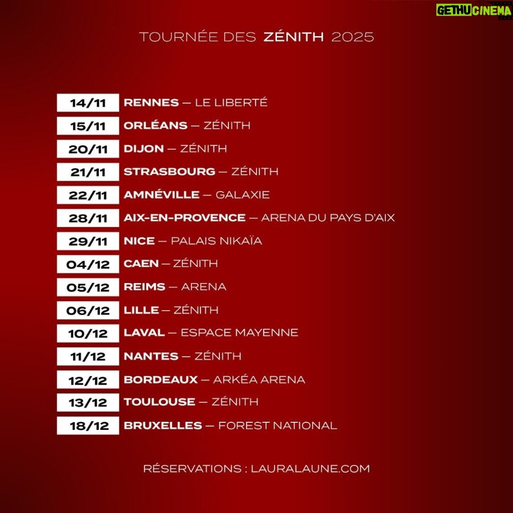 Laura Laune Instagram - Tournée Zénith 🔥❤️ Réservations sur lauralaune.com 💁‍♀️ #GloryAlleluia #Tour