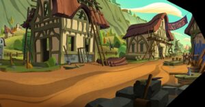 Laura Price Instagram - a couple backgrounds I painted for #tangledtheseries! I had to crop this one, but swipe to see the rest of it at night (and spooky)