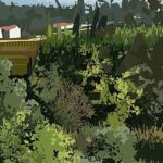 Laura Price Instagram - mapcrunch study done in #photoshop! #pleinairpril the speedpaint is on my youtube channel (link in bio). most of the foliage in this one was done with sick brushes I just bought from @mike.mccain.art! probably gonna get his procreate pack next!