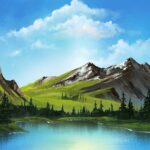 Laura Price Instagram - as requested, I followed another Bob Ross tutorial! I filmed the whole thing, go check it out on my youtube channel (youtube.com/lulusketches)!