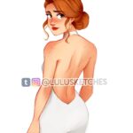 Laura Price Instagram - Ginny Weasley in her wedding dress, looking at Harry 😉⚡️ This is a redraw of a really old drawing I made (⬅️ swipe to see)! The ENTIRE speedpaint is on my youtube channel, link in my profile ✨