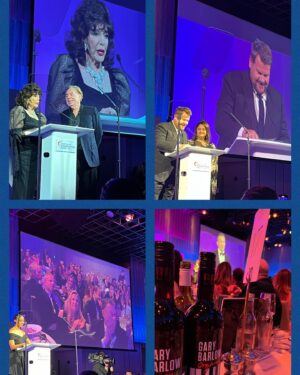 Laura Tobin Instagram - ❤️ Big love for @kategarraway 

👏 The first standing ovation of the evening.

Receiving @varietygb silver heart award for outstanding contribution to broadcasting earlier this week-Very well deserved.

🥰I was soooo proud to be there to support her with @benshephardofficial (who gave her the award) She still doesn’t realise how bloody amazing she is 🤩

A wonderful evening hosted by @noholdenback & chair @jonathanshalit @intertalentgroup 

🥈 ❤️ winners included Bradley Walsh, @rochellehumes @sheridansmithster @j_corden @kellyhoppen @joancollinsdbe @abbeyclancy @officiallymaitlis clap with wine by @kylieminogue @garybarlowwines 

An incredible evening raising lots of money for disabled & disadvantaged children & younge people in the UK. 

And a fantastic end of awards performance by @mralfieboe

Always great to say hi to @thespeakmans

And lovely to see Jon Sopel who was co presenting with @officiallymaitlis for my first ever live TV forecast at the BBC around 16 years ago! 

#TimeFlies #awards
