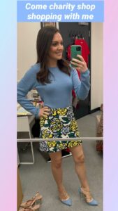 Laura Tobin Instagram - 👗 ♻️ Our ‘No new clothes’ continues @gmb This month we focused of charity shop shopping to add to my wardrobe Starting in @cruk_islington Keep watching to see what @debbiedresses and I found. Including a £300 dress for £30 What’s the best thing you’ve bough? Any suggestions of good shops/areas to go to? #PreLoved #fashion
