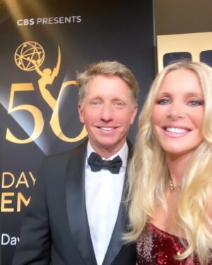 Lauralee Bell Instagram - Just wanted to thank everyone who helped me get ready! Plus a few more carpet and backstage photos! 
 Makeup and hair by @staceyannmakeup and @michellecorona.22 
Dress @cinqasept @michellepersonalshop 
My other special helpers @nadine_zanotti and @samantha.martinn ❤️
I wore platform and very high @aquazzura shoes to the @daytimeemmys and then to a concert after and my feet didn’t hurt!! Best shoes!! 🙌
Congrats to all the winners!!
