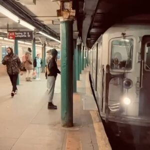 Laure Guibert Instagram - Avec Rochelle #newyorksubway  Merci @sebroch