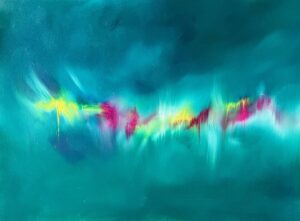 Laurel Holloman Instagram - Study from All The World Inside.  Oil on paper  12 by 16. #art #abstracts