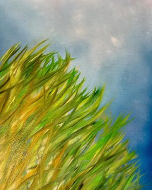 Laurel Holloman Instagram - 12 by 16 oil on Paper for @fiabarcelona  at @museumaritim  See you in Barcelona #art #abstracts #grass #artist #paintings  #collection  #oilpainting