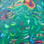 Laurel Holloman Instagram - Forestry, 18 by 24 oil on Canvas.... Part of the Melodies installation @focusartfair contact @claudinegilgallery @artsy for sales. See you May 9th in NYC