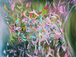 Laurel Holloman Instagram - 12 by 16 oil on paper  for @fiabarcelona  opens  Nov 4 @museumaritim  sales contact @claudinegilgallery  #art  #abstractart