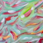 Laurel Holloman Instagram - Petal Dance, 12 by 16 oil on paper part of the Sound and Color Collection @focusartfair @claudinegilgallery @artsy