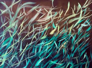 Laurel Holloman Instagram - 12 by 16 oil on paper for @fiabarcelona  opening nov 4 @museumaritim  contact @claudinegilgallery  for sales.  Deep Dive oil on papers have sold out.  #art #abstractart  #abstractpainting  #painting