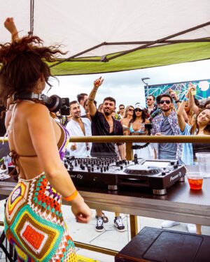 Lauren C. Mayhew Instagram - Ride the wave 🌊 What an awesome #PoolParty! Thank you @salymarrooftop for having me! 
.
.
📸 by @moralpixsmedia 
.
.
#BestFemaleDJ #BestGirlDJ #BestHouseMusic #PoolPartiesTampa #TampaEvents #TampaMidtown #MidtownTampa #rooftopparties #DeepWaveSessions #SalyMar @deepwavesessions #TampaHappenings