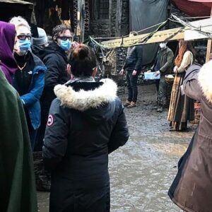 Lauren Schmidt Hissrich Instagram - behind the scenes of #TheWitcher // melitele’s and docksides and that purple cape in eps 204 and 206 // 2021