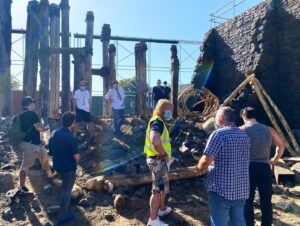 Lauren Schmidt Hissrich Instagram - behind the scenes of #TheWitcher // kaer morhen bailey and obstacle course in eps 202 and 203 // 2020