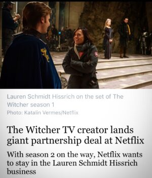Lauren Schmidt Hissrich Instagram - I can’t be cool about this at all. It’s a career dream come true. ♥️
