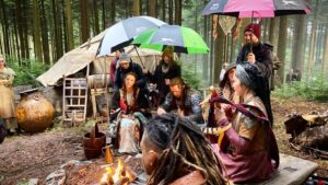 Lauren Schmidt Hissrich Instagram - behind the scenes of #TheWitcher // blissfully pre-covid // episodes 201 and 202 // 2020