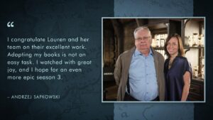 Lauren Schmidt Hissrich Instagram - To have his approval on our adaptation — it’s everything. So proud of the work this team has done. The boss is happy; we’re all happy.