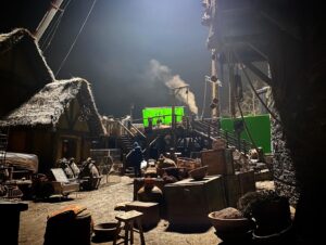 Lauren Schmidt Hissrich Instagram - behind the scenes of #TheWitcher // melitele’s and docksides and that purple cape in eps 204 and 206 // 2021