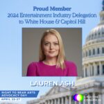 Lauren Ash Instagram - Honored and excited to be joining @thecreativecoalition this week on their annual advocacy trip to the White House and Capitol Hill! Arts are a fundamental human right! #ArtsDay2024 #ArtsAdvocacy #RightToBearArts