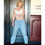 Lauren Ash Instagram - Round 2 of pics from @the.baremag! This. This is how I always wanted to look as a kid. Baggy jeans, tank top, doc boots and wild, short, platinum blond hair. When I first saw my hair the day we shot these photos, I started to cry. It’s a really wild experience to get to connect to the feeling of your child self seeing herself how she always did on the inside. Living my 90s dream in 2023. Hair @tedgibson with @starring Makeup @tina_turnbow with @ogee Photos by @tina_turnbow