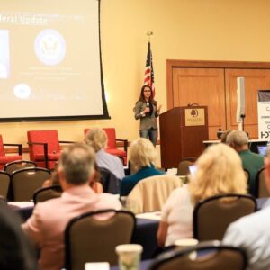 Lauren Boebert Instagram - I had a fantastic time at the Club 20 Fall Conference in Grand Junction! I had engaging discussions with leaders from across Colorado on vital issues like water conservation, mining, and forestry. 

Plus, we celebrated Club 20's 70th anniversary – an honor to be part of this milestone event!