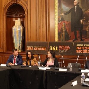 Lauren Boebert Instagram - Yesterday, I joined @RepStefanik and other fellow patriots for a roundtable on the Biden Border Crisis.

It’s crystal clear: Joe Biden and Alejandro Mayorkas’ reckless, open-border policies are the root cause of this invasion.

ENOUGH. It’s time for action – IMPEACH!
