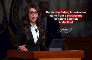 Lauren Boebert Instagram - Under Joe Biden, America has gone from a prosperous nation to a nation in decline!

The cost of living is climbing, fuel prices rising, rent soaring, utilities surging, and retirement accounts plummeting.

Not to mention, political opponents are being targeted by Merrick Garland and the Department of Justice.