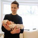 Lauren Collins Instagram - A Bris, a BBQ and all our Guncles . A month and a day with Leo 🧡