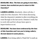 Lauren LaVera Instagram - Oh, we’re so back. 🗡️🪽🔥 Thank you so much, Deadline and Andreas for the lovely chat!