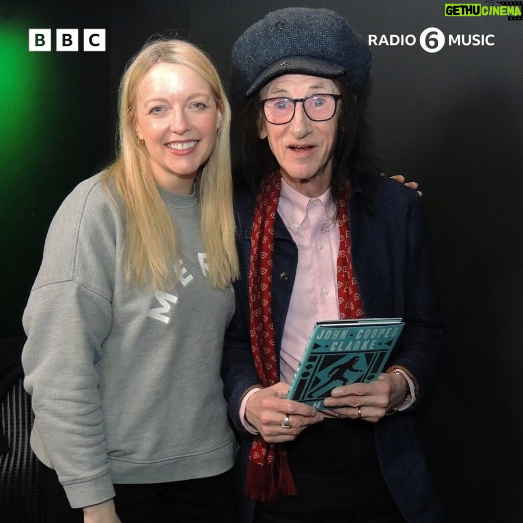 Lauren Laverne Instagram - NEVER a dull moment with John Cooper Clarke 💚 He joined Lauren to talk about his new Poetry collection, WHAT. Listen to the interview on @bbcsounds