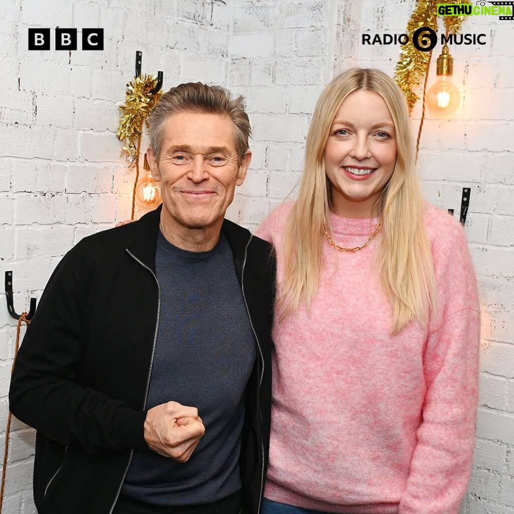 Lauren Laverne Instagram - That Friday feeling 💚 Willem Dafoe joined Lauren to talk about his new film, Poor Things also starring Emma Stone, Mark Ruffalo and directed by Yorgos Lanthimos. Listen to the full interview on @bbcsounds