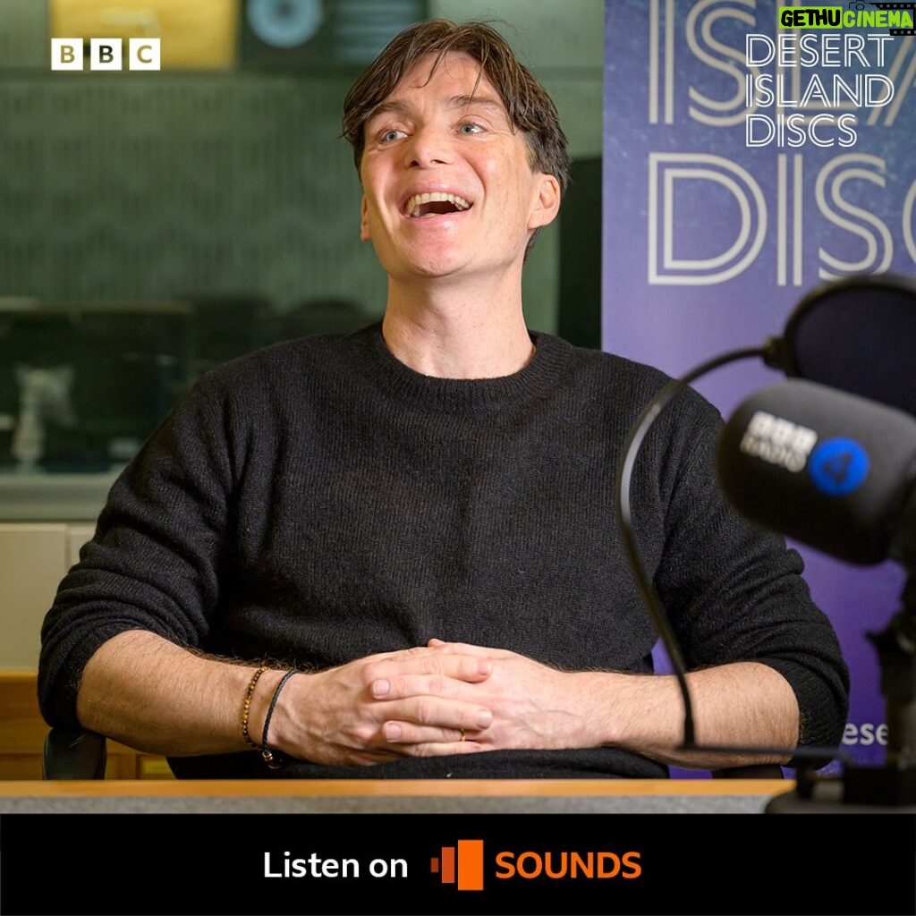 Lauren Laverne Instagram - Our latest castaway to the desert island is Cillian Murphy. The Oppenheimer and Peaky Blinders star shares the soundtrack of his life with @laurenlaverne Desert Island Discs | Listen on BBC Sounds
