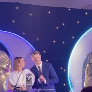 Lauren Lyle Instagram - 3 planes and a nightshoot later and she made it to the @baftascotland awards. Thank you so much @bafta for having me! An absolutely gorgeous night and honour presenting Best Actor with my partner in crime (fighting) @chrisapjenks.
Thank you to @studiocanal for letting me get on a flight 3 hours after we finished the final scene of a movie in the Dominican Republic. 
And the army @hollyevawhite @sarahillmakeup @nafsalon @clarepearsonhair for literally painting on the energy. 
Magic always to stand with my @outlander_starz family, for our #VIGIL gang on the wins, and beaming to see new friends and magicians @jack.lowden @zucchiniboobeenee shine. V proud of Scotland.
