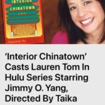 Lauren Tom Instagram - When I first met Charles Yu I said, “I don’t even know you and I’m so proud of you!”because I loved his book, “Interior Chinatown”, so much. I started work yesterday and couldn’t be more excited to be a part of this show. #asian #ourstories #comedy #dramedy #taikawaititi #charlesyu https://deadline.com/2023/02/interior-chinatown-casts-lauren-tom-hulu-series-jimmy-o-yang-1235274917/