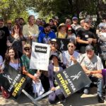 Lauren Tom Instagram - Amazing day on the picket line with my #spn family in support of the #sag and #wgastrike Many thanks to our creator, @erickripke1 , for organizing, gathering, and throwing a party for us afterward! Thanks also to #jensonackles for the burgers and pie!! 😂 #strongertogether #solidarity