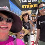 Lauren Tom Instagram - Out this morning with my friends to support @sagaftra and the #sagaftrastrike #writersstrike #solidarity It was so hot the insides of my elbows were sweating but #nowisthetime ! Must #staystrong ❤️
