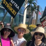 Lauren Tom Instagram - Out this morning with my friends to support @sagaftra and the #sagaftrastrike #writersstrike #solidarity It was so hot the insides of my elbows were sweating but #nowisthetime ! Must #staystrong ❤️