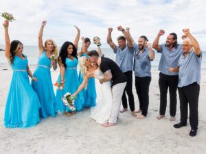 Lauren Williams Instagram - We chose the most perfect people to be in our wedding parties 🤍 With my sister as my Maid of Honor, my niece as my Flower Girl and my soul sisters as my bridesmaids, it meant the world to us to have those closest to us celebrate our love and happiness ❤️👩🏼‍❤️‍👨🏻 

P.S. my ladies looked STUNNING!! 😍🩵