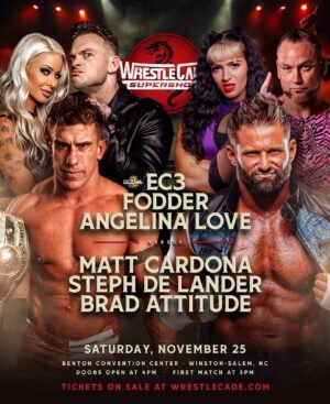 Lauren Williams Instagram - Things Get Psycho When Matt Cardona, Steph De Lander, And AML Heavyweight Champion Brad Attitude Come Head To Head With The Psycho Boy Fodder, The Psycho Girl Angelina Love And The @NWA Worlds Heavyweight Champion EC3 In A Mixed 6 Person Tag Team Match At WrestleCade.

Get Your Tickets Now To See It Live At The @Wrestlecade Supershow!
. . .
Follow Me On 👻 LoKeys910
. . .
Subscribe To My YouTube Channel 📺PsychoBoyFodder. Hit The 🔔 For Updates With All New Free Content!