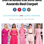 Laurie Holden Instagram - Pink is my favorite color for 2019:) #nominated #sag #memory #pink #glam